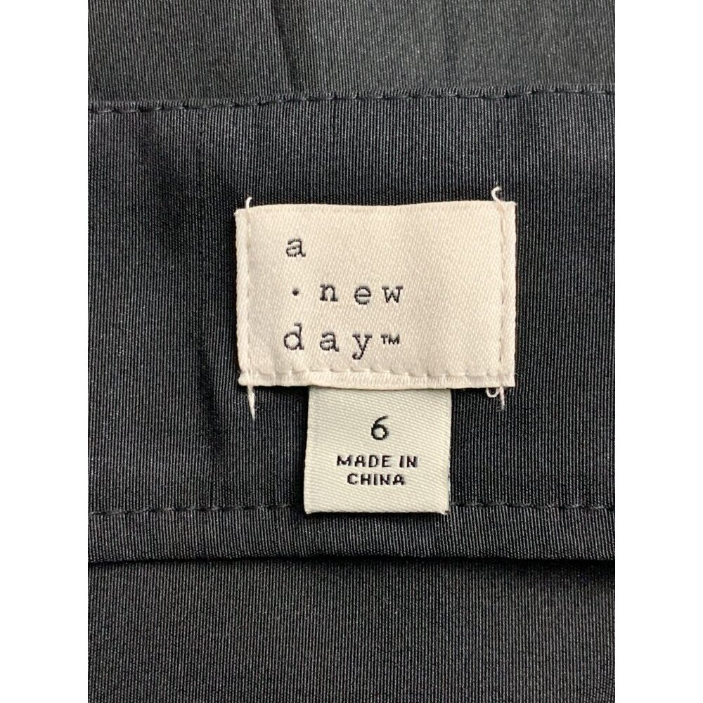 A New Day Womens Black Maxi Cocktail Dress w/ Bow Accent & Side Pockets Size 6 - Picture 11 of 12